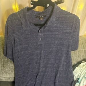 Michael Kors Men's Dark Blue Polo Shirt